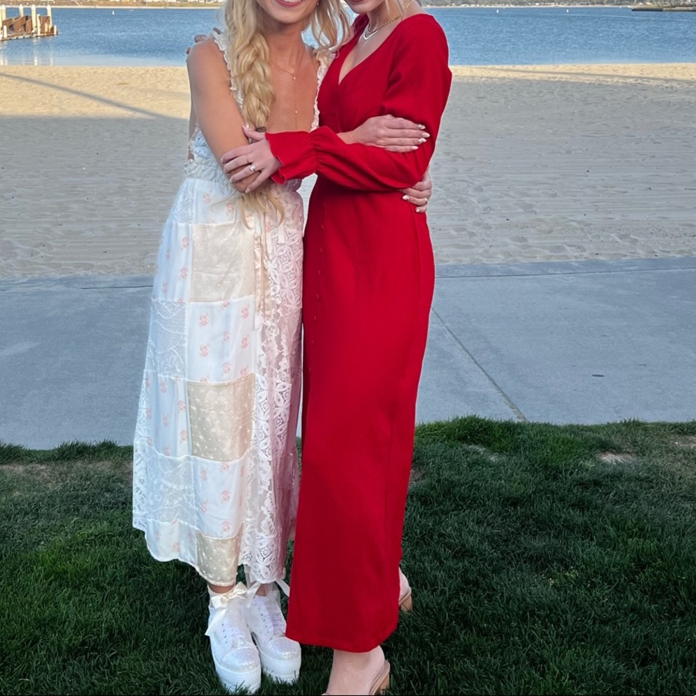 ASOS red dress